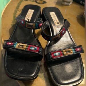Brighton “Sam” beaded sandal. size 9M